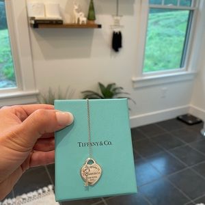 Tiffany & Co Heart + Key Necklace